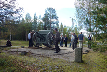 I/KTR 16 oli Tornion valtauksessa JR 11:n tuliyksikkönä kalustona 76 K 02. Tässä patteriston yksi tykki täsmälleen sillä paikalla, mistä se taistelua tuki.
